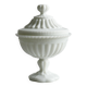 Footed cup, candy box with white opaline lid