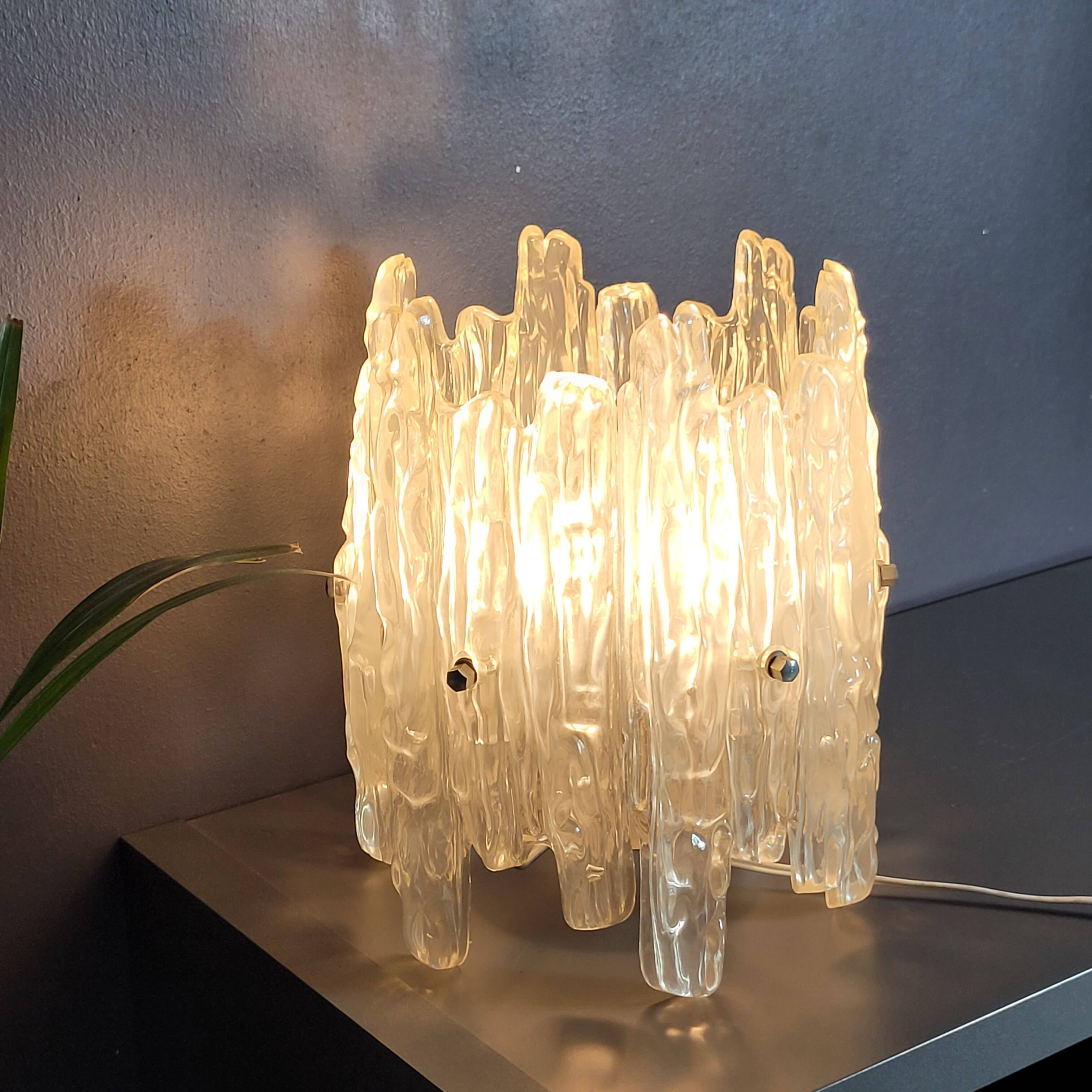Ice Frost by JT Kalmar vintage lighting 70's