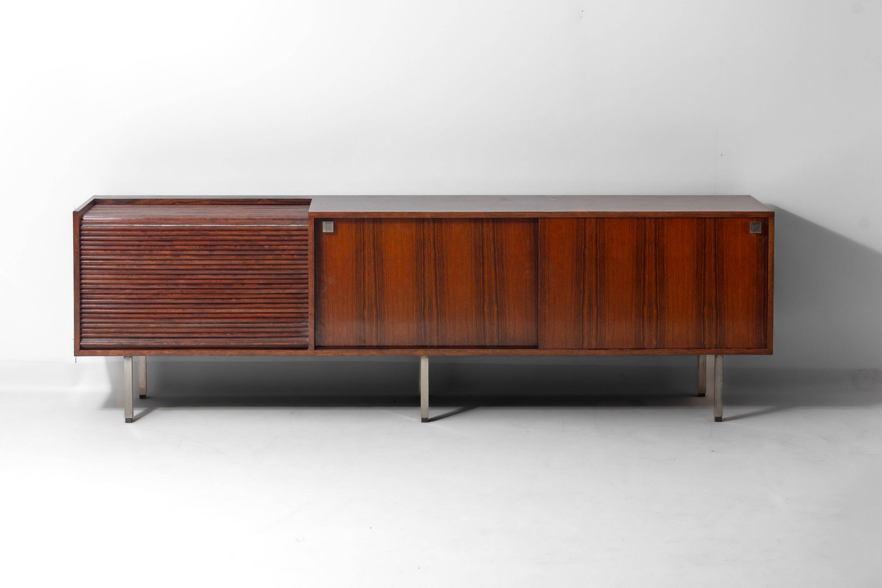 Rare mid-century sideboard bar unit in teak by Belform, 1960
