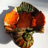 Jacques Prévert soap dish "snail and its autumn leaf"
