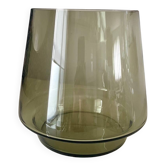 Vintage smoked glass vase/tealight holder