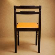 Set 4 chaises Mid century Hêtre / simili