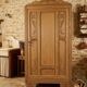 Art Deco oak bonnetière
