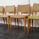 4 Scandinavian chairs model 80 by Niels O. Møller, Denmark