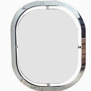 Bauhaus mirror in chrome-plated steel