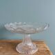 Presentation dish on pedestal cake display