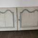 Pair of old oak cupboard doors – Louis XV style, panelled mo