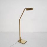 Lampadaire design en laiton lourd par Cassella, U.S.A. 1980's