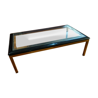 élégante table basse Hollywood Regency 1970