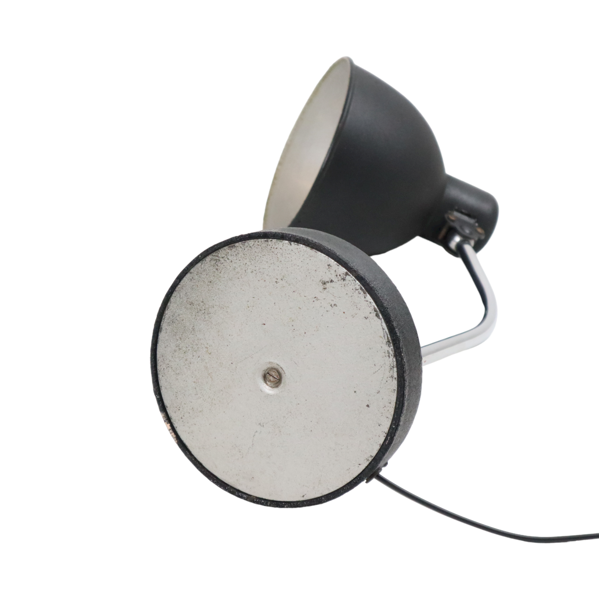 Desk lamp black industrial chrome metal ball joint bauhaus 47cm
