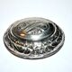 Art deco pillbox box in silver metal - antique snuffbox pillbox