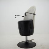 Midcentury adjustable hairdresser swivel armchair, 1970