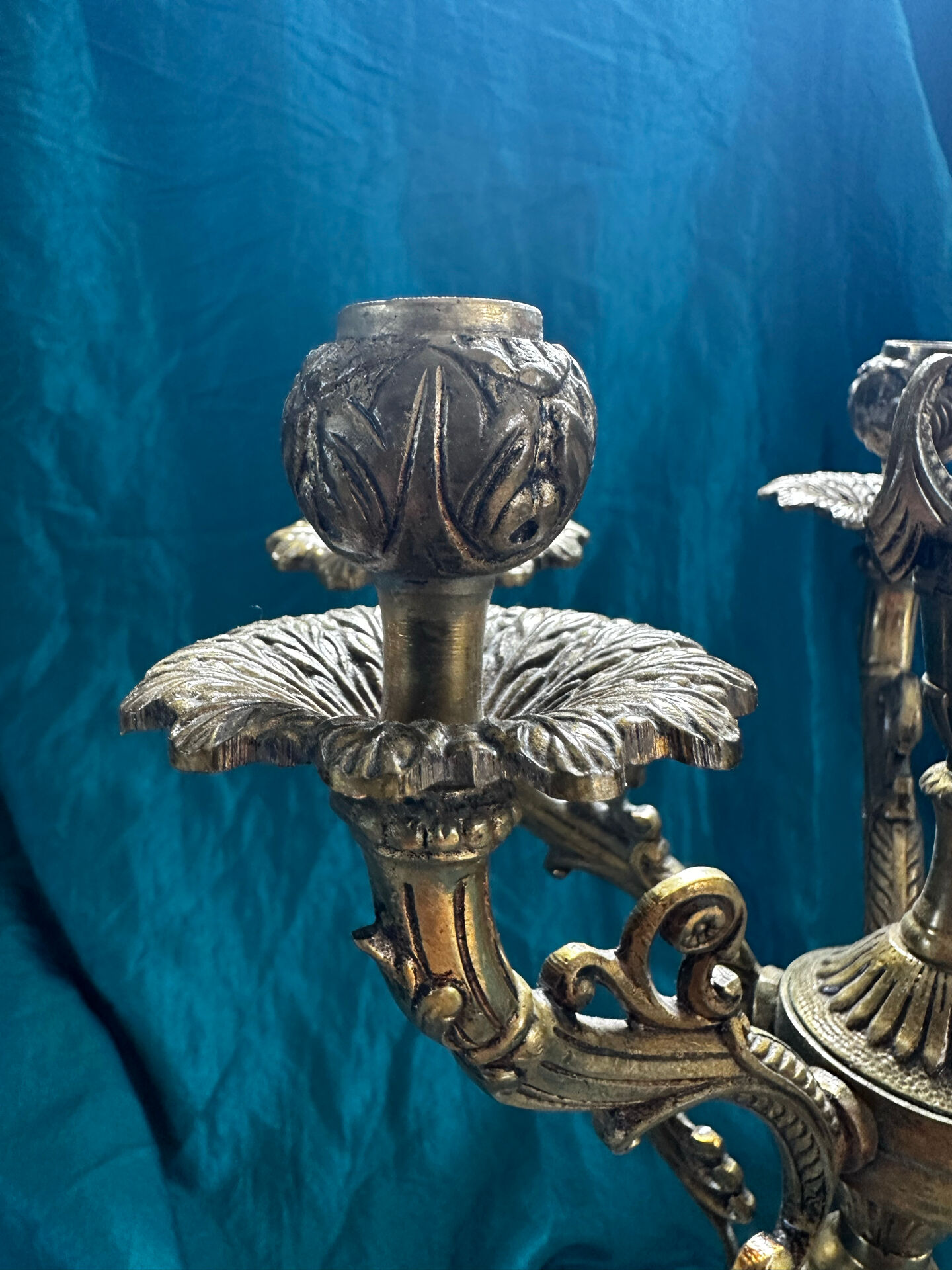 Superb rococo candelabrum. Louis XV, 5 lights. Electrified.