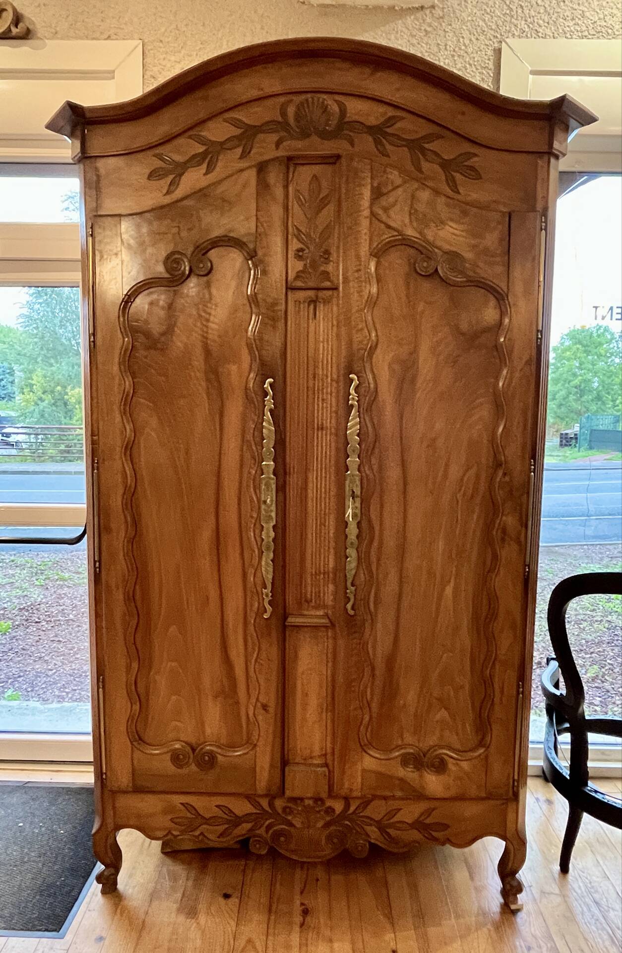 19th-century Vendée wedding armoire in walnut
