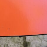 Set of 6 vintage orange formica chairs, 70s