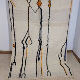 Handmade Moroccan Berber rug 202 X 147 CM