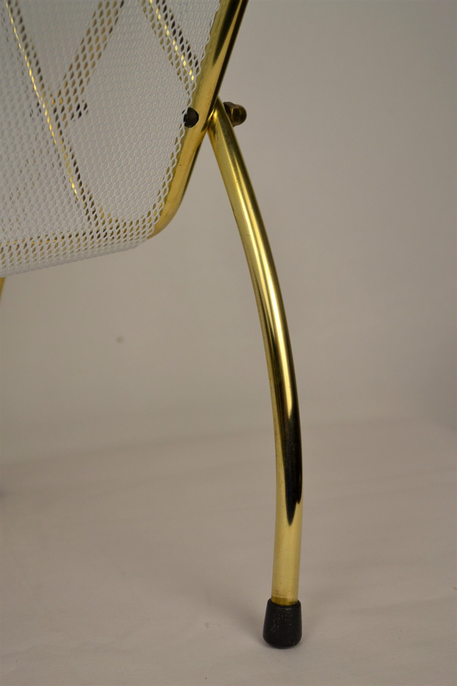 Magazines rack vintage brass 1960