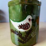 Ceramic bird pitcher.