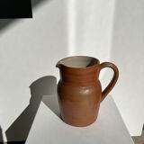Handmade stoneware pitcher below H: 20cm