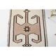 Vintage Turkish Oushak Handmade Wool Cotton White Runner Rug 99x390