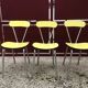 Chaises formica jaune