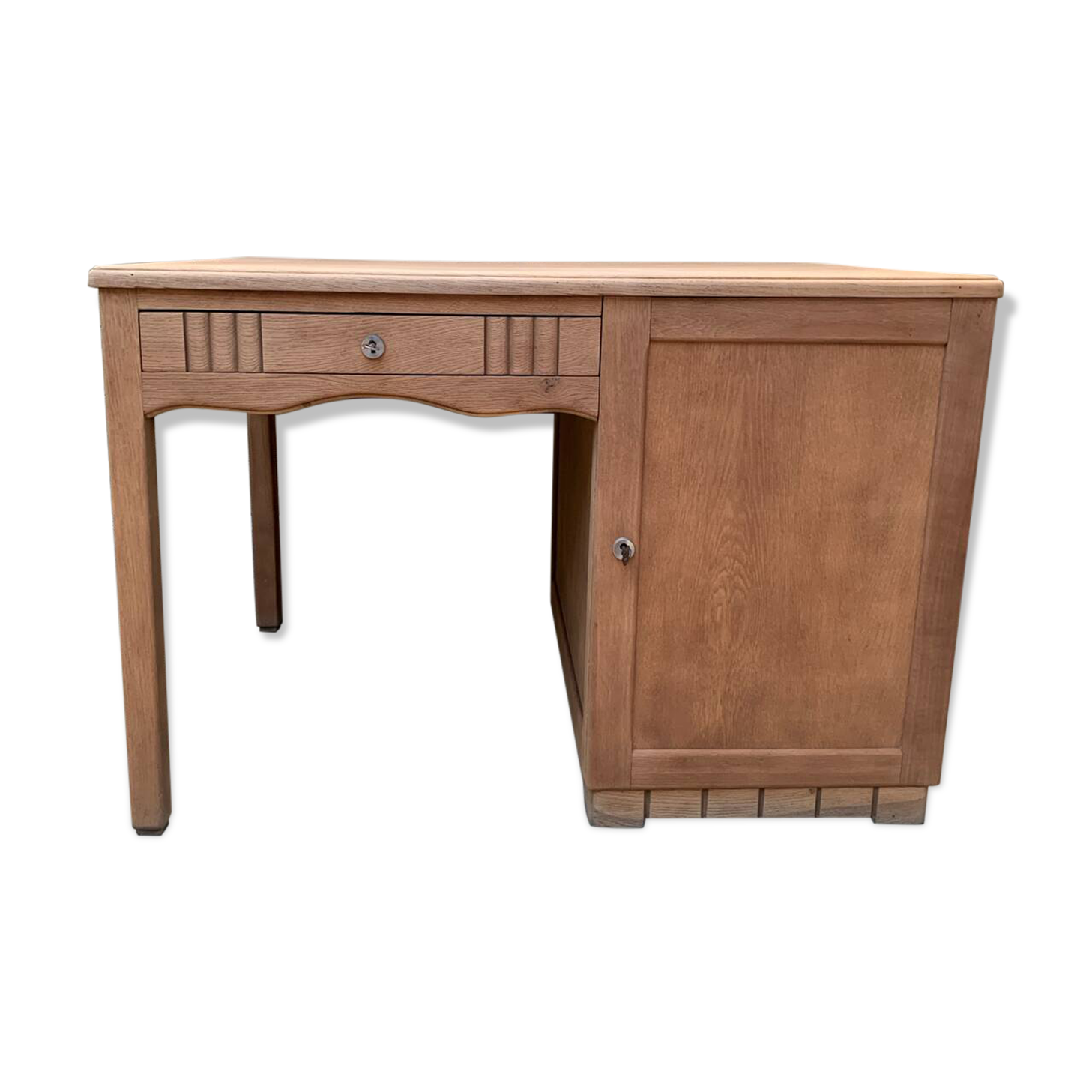 Solid oak Art Deco desk