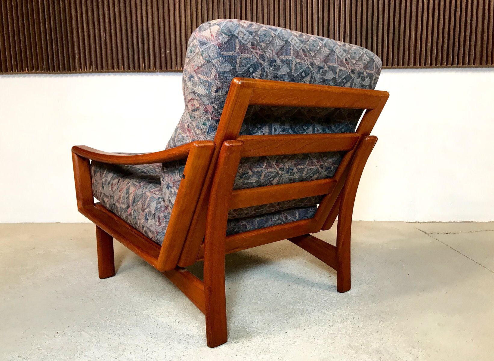 Modernist Teak easy chair from Glostrup, Denmark 1960s