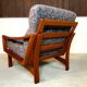Modernist Teak easy chair from Glostrup, Denmark 1960s