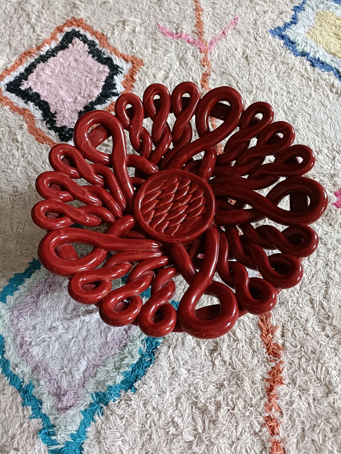 Braided Vallauris fruit basket