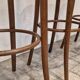 Set of 4 wooden French bar stools, 1980s