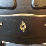 Stamped black Louis XV chest of drawers
