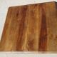 Square dining table, central leg, seats 8