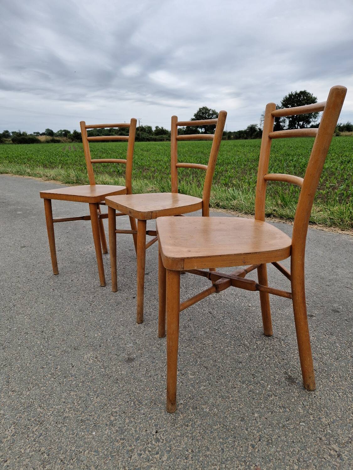 Set of 3 bistro chairs