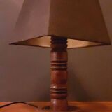 Wooden lamp from the 40s Brutalist style