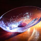 Bohemian Alessandrite Glass Bowl Vase