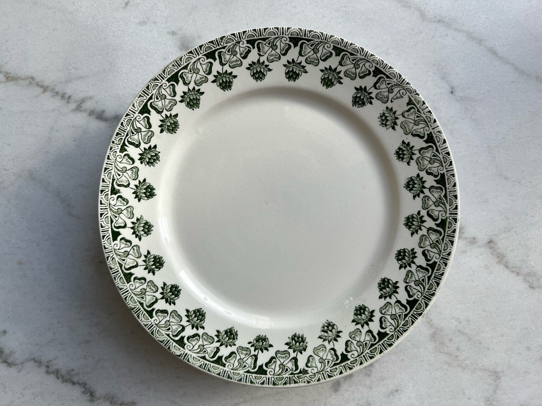 Set of 6 plates - Terre de Fer, Badonviller