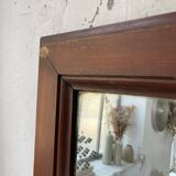Late 19th XL wooden mirror
