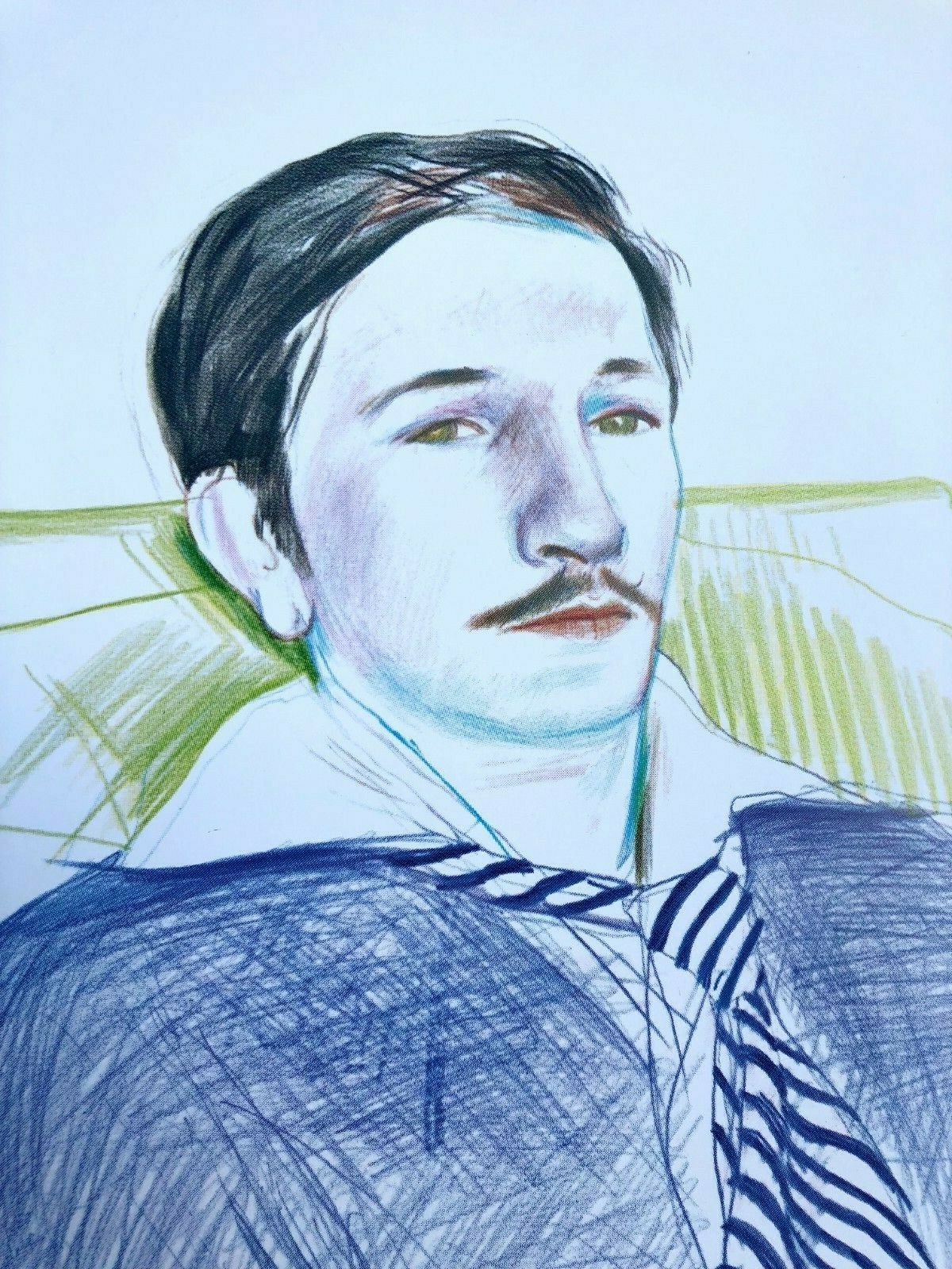 Poster Portrait of Jacques de Bascher, David Hockney 1975