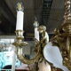 Lamp in bronze and alabaster XXth