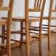 Lot de 8 chaises bistrot clair Luterma