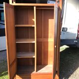 Modernist wardrobe in solid oak 1950