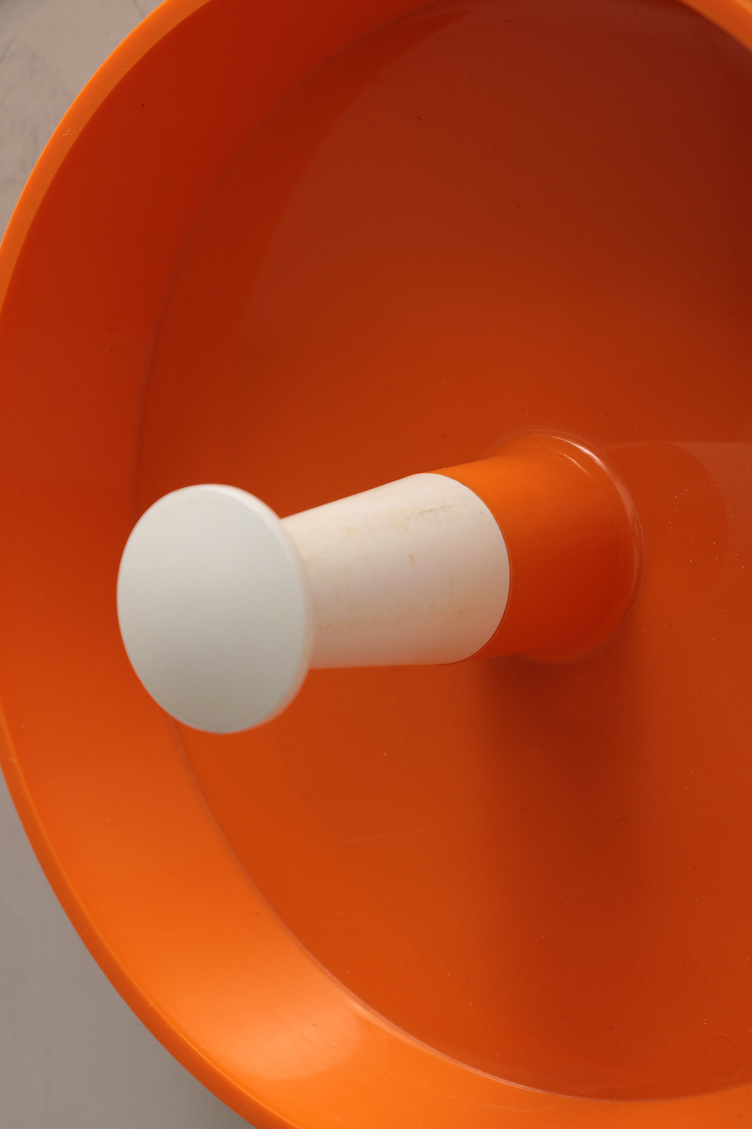 Orange spage age wall coat rack 1960s