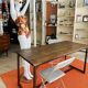 Table industrielle vintage