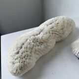 Pair of Fungia "shark cushion" corals