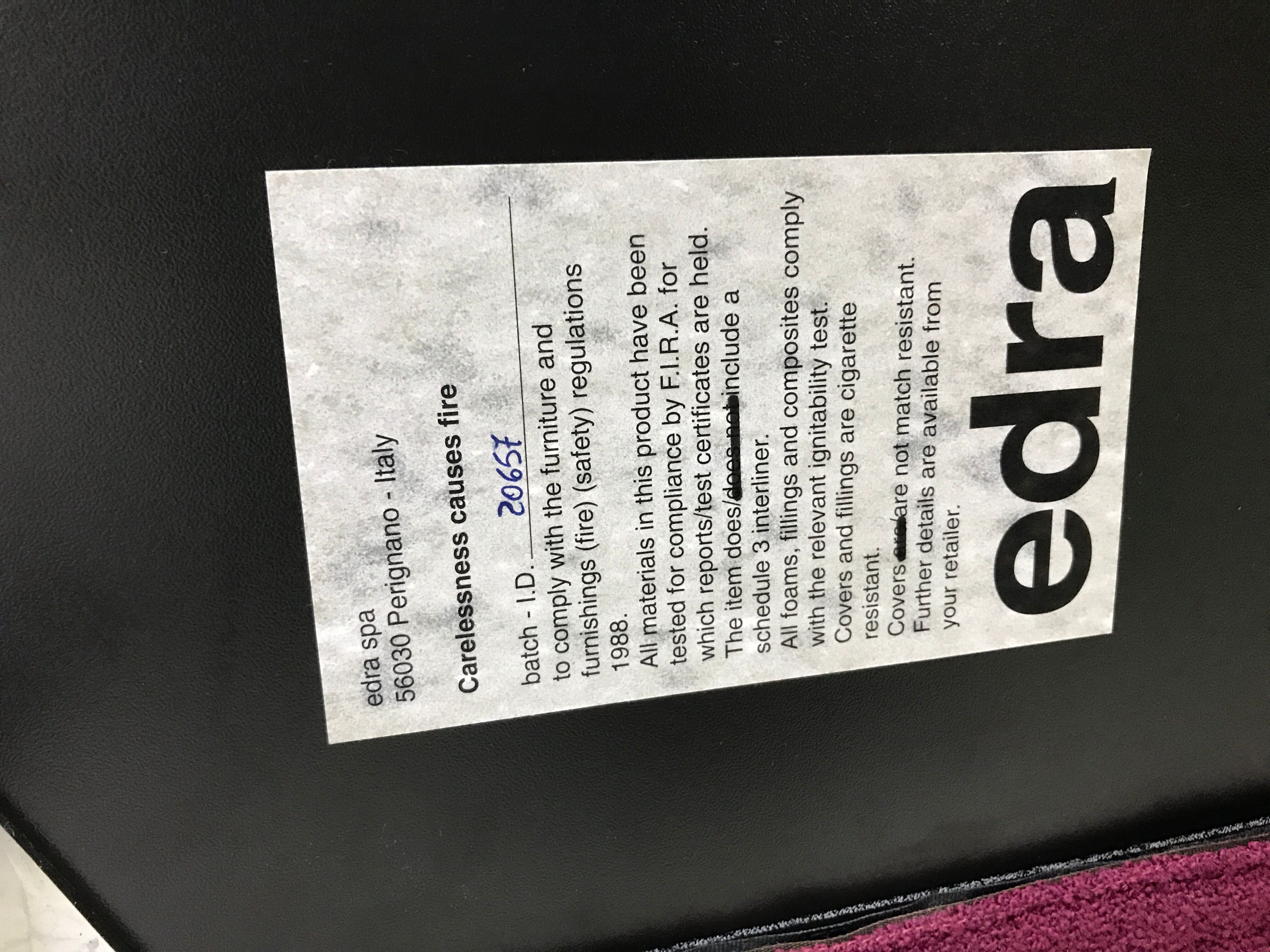 Edra sofa by Francesco Binfaré