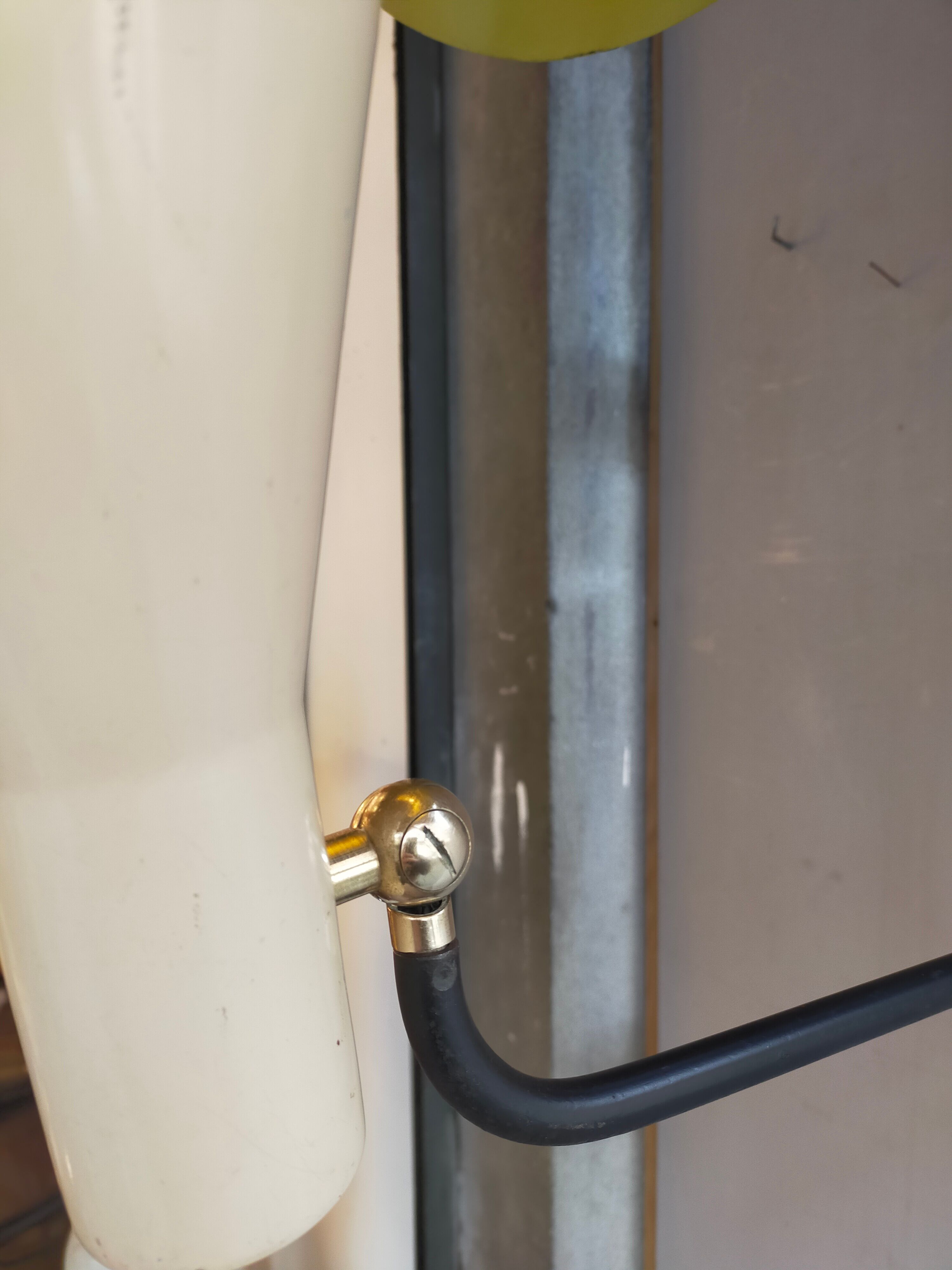 Reflector stem wall lamp from the 50s