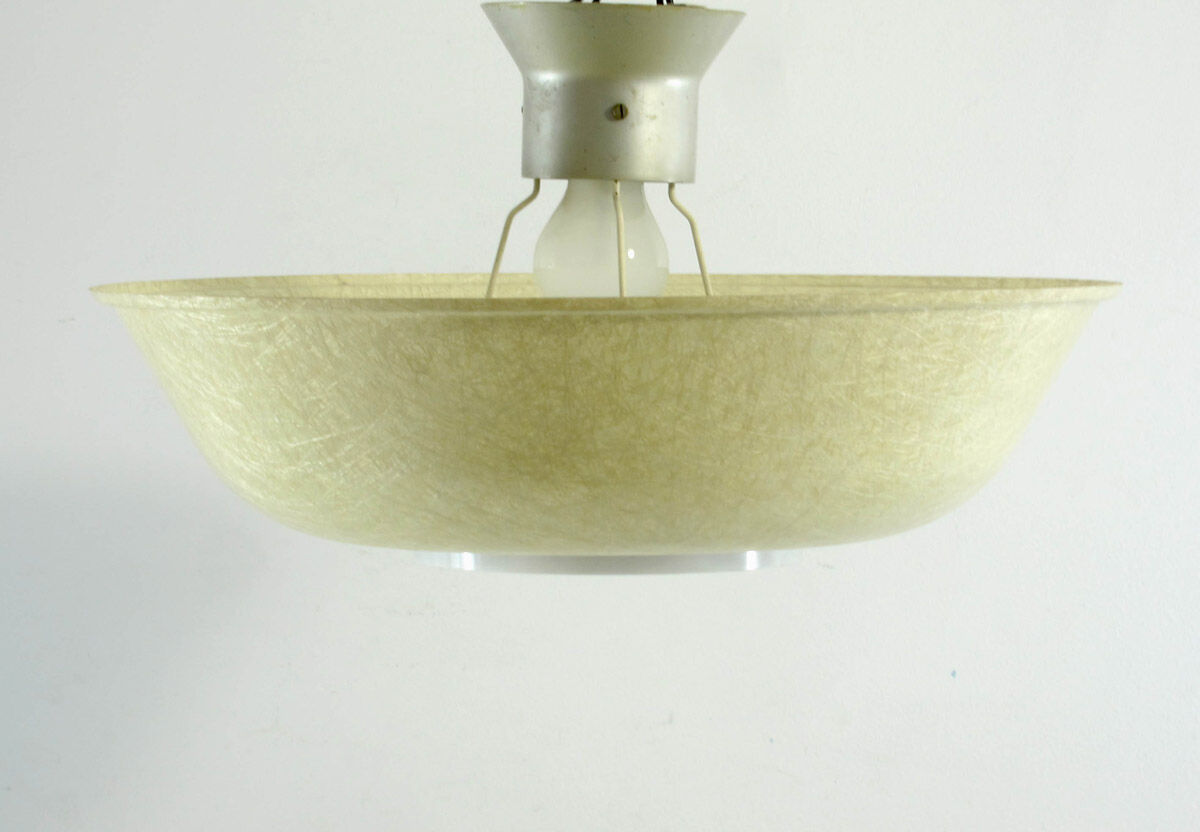 Philips Louis Kalff fifties vintage fiberglass ceiling lamp