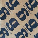 Vintage 3-seater sofa Gérard Guermonprez fawn and stainless steel leather, France 1970