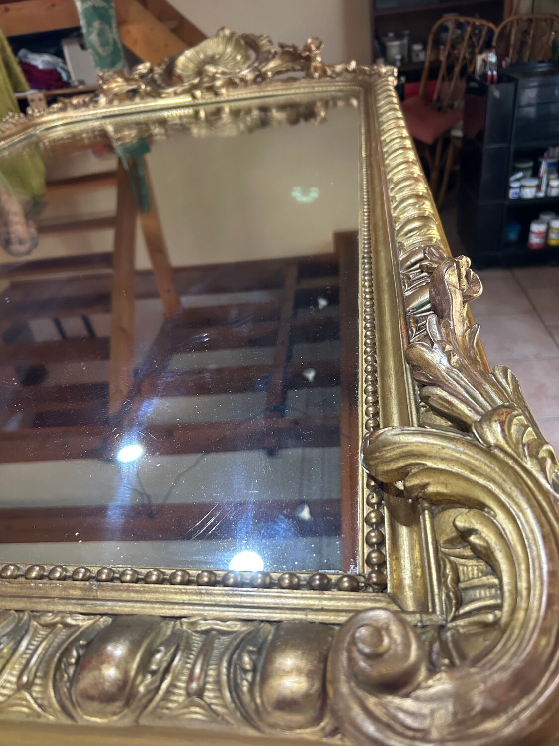 Golden mirror high 2m old