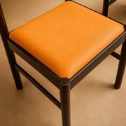 Set 4 chaises Mid century Hêtre / simili